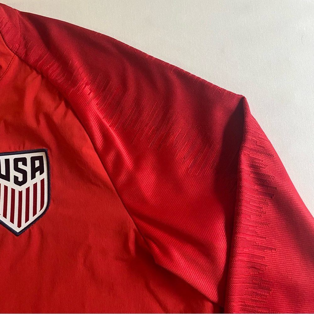 Nike USMNT Soccer Anthem Jacket Mens L SLIM Red Full Zip USA American Football - Picture 6 of 15